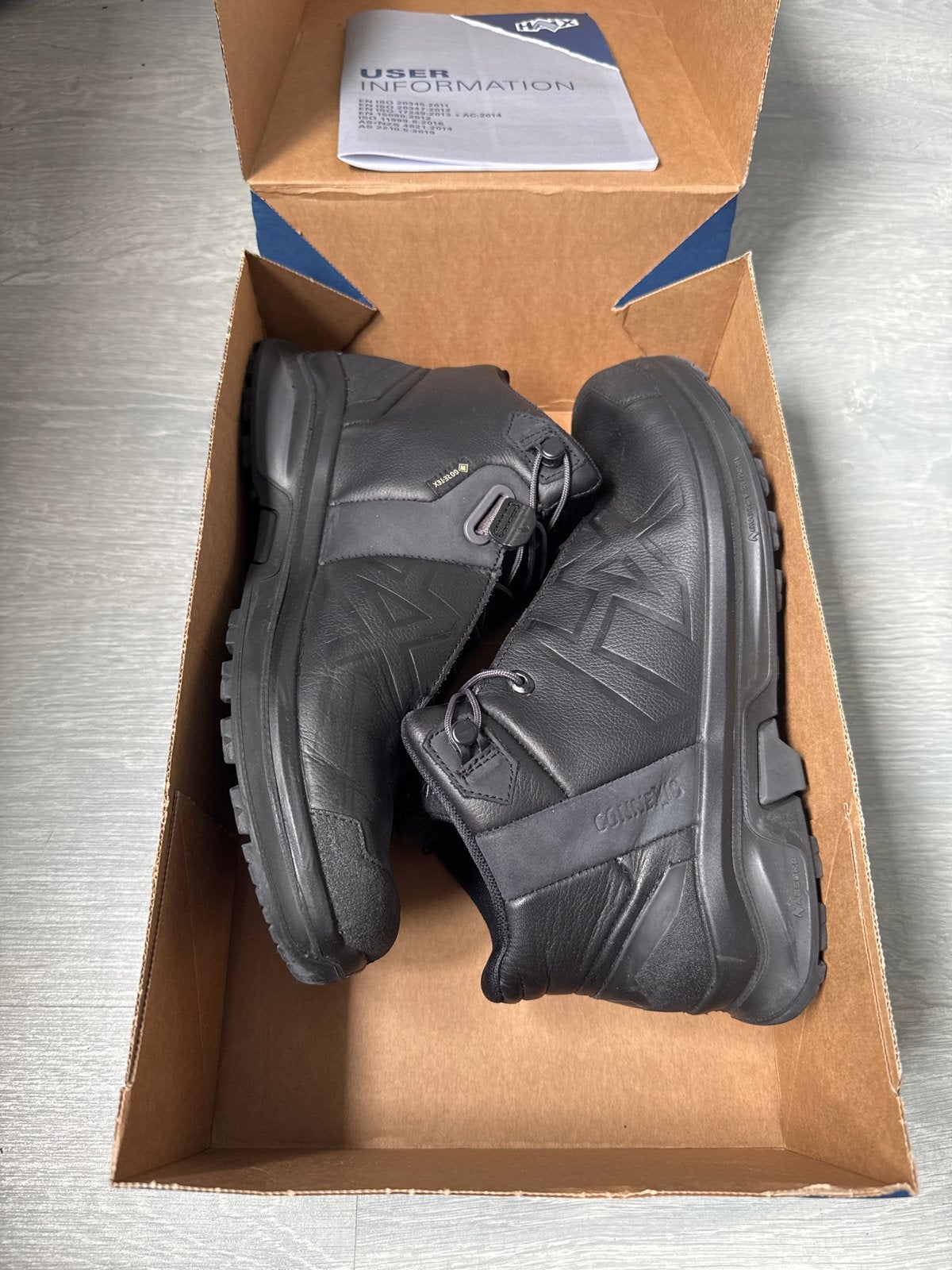 HAIX CONNEXIS GO GTX LTR MID - Maat 41, Ophalen, Zwart, Nieuw, Werkschoenen