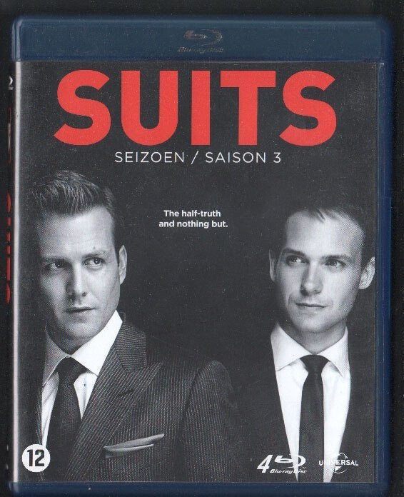 Suits seizoen 3. Blu-ray. LEES!, Duits, Spaans, Gebruikt, Boxset