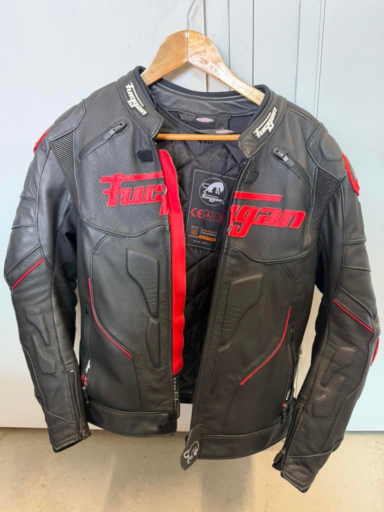 Furygan motorjas leder, Motoren, Kleding | Motorkleding, Ophalen, Tweedehands, Jas | leer