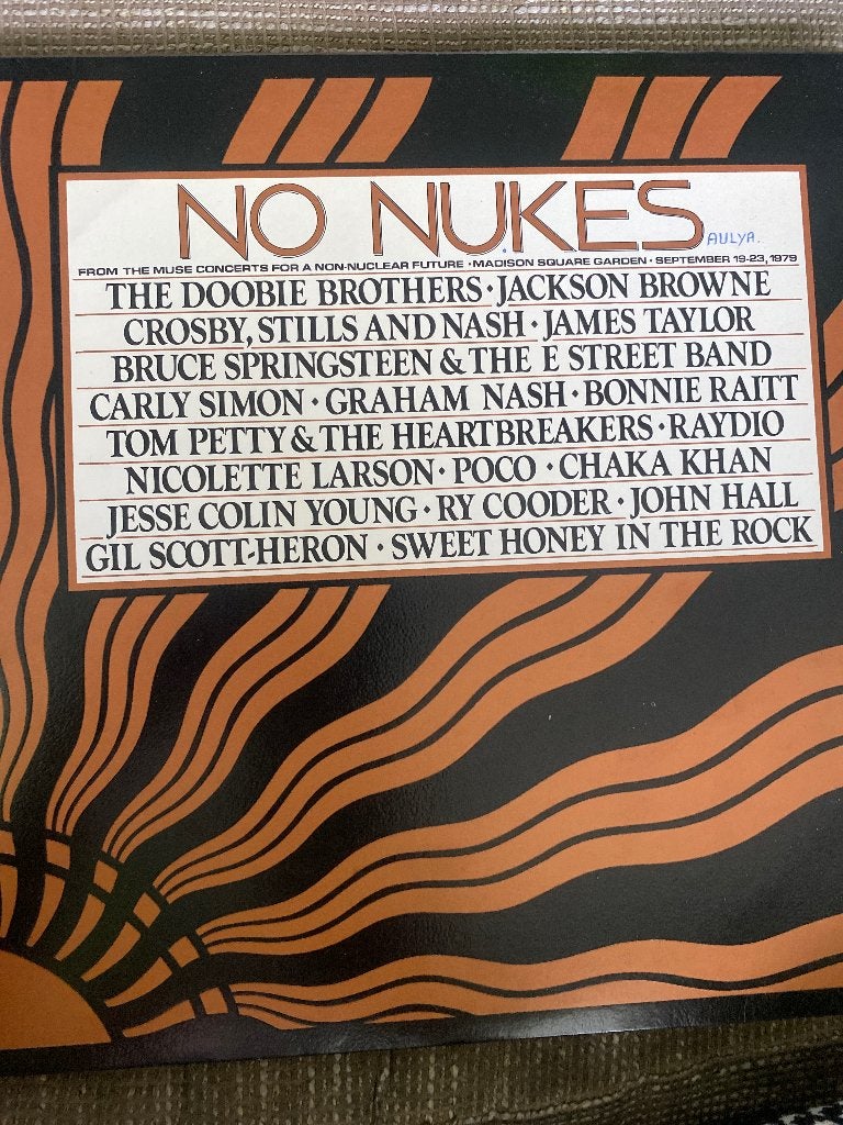 No Nukes - Diverse Artiesten (1979) Dubbel-LP, Gebruikt, Ophalen of Verzenden, Classic Rock, 12 inch