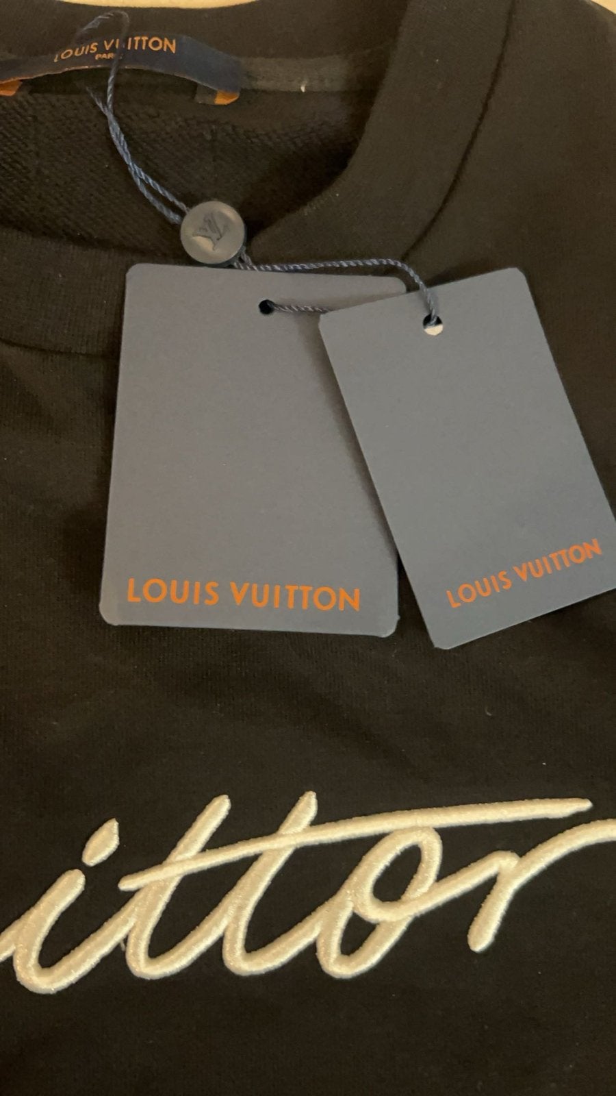 Louis Vuitton Trui Zwart Maat XL Nieuw, Ophalen of Verzenden, Nieuw, Maat 56/58 (XL), Zwart