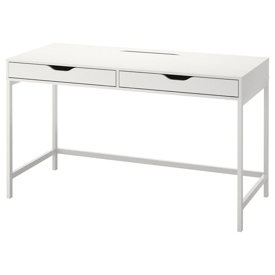 2x IKEA ALEX Bureau Wit met lades en opbergruimte(ook p/st.), Huis en Inrichting, Ophalen, Gebruikt, Scandinavisch, 132 cm