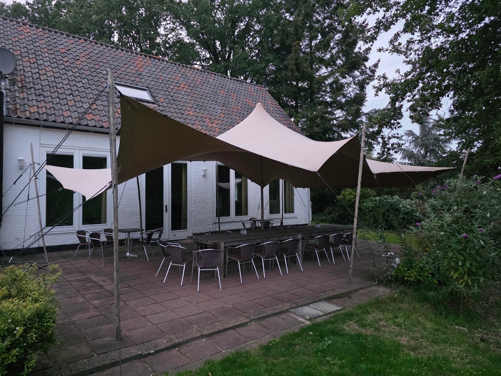 Stretchtent 8x6 Pro M2 - 360gr/m2 - Zo goed als nieuw, Overige typen, 6 meter of meer, Zo goed als nieuw, 8 meter of meer