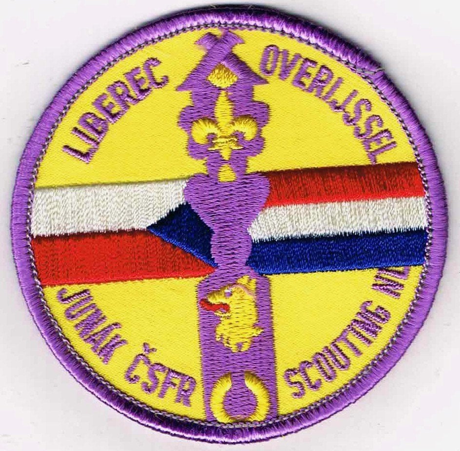 scouting Overijssel Liberec JUNAK - Tsjechie - SN, Ophalen of Verzenden, Nieuw, Embleem, Speld of Insigne