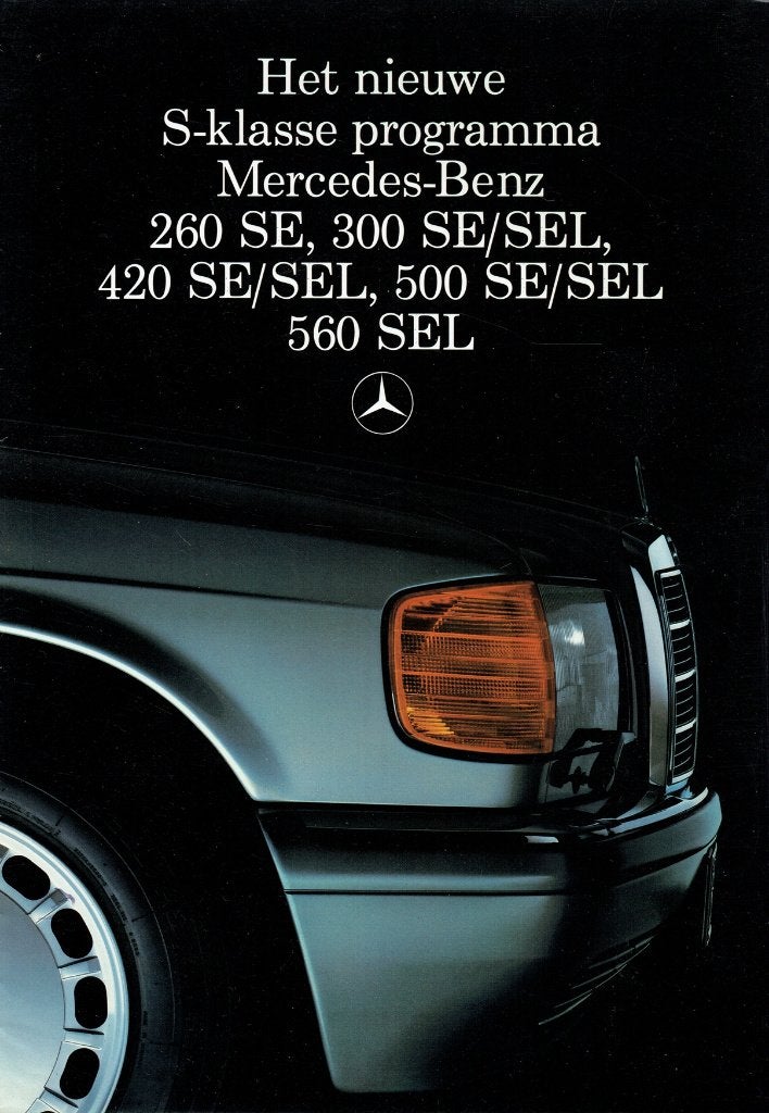 Folder Mercedes-Benz S-klasse (W126 - 1985), Verzenden, Gelezen, Mercedes