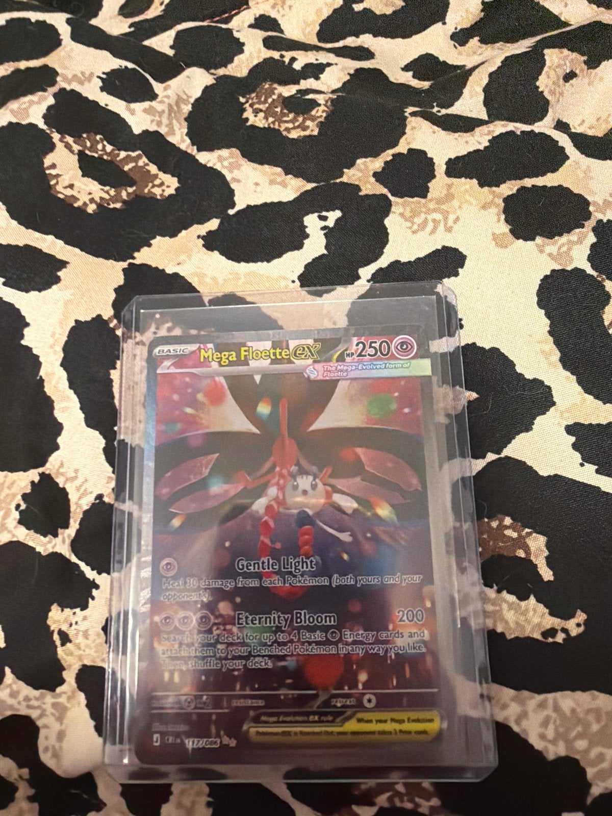 Mega Floette EX Pokémon Kaart - Zeldzaam en in Topstaat, Ophalen, Zo goed als nieuw, Losse kaart