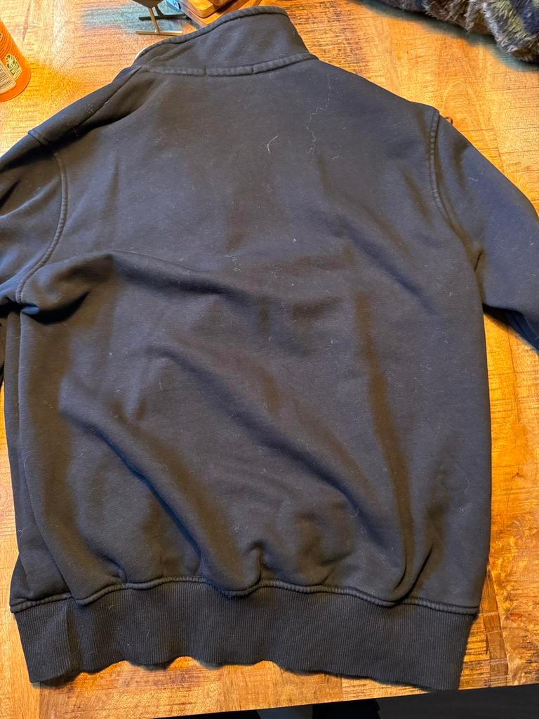 Burberry trui met rits en geruite kraag, Ophalen of Verzenden, Zo goed als nieuw, Maat 46 (S) of kleiner, Zwart
