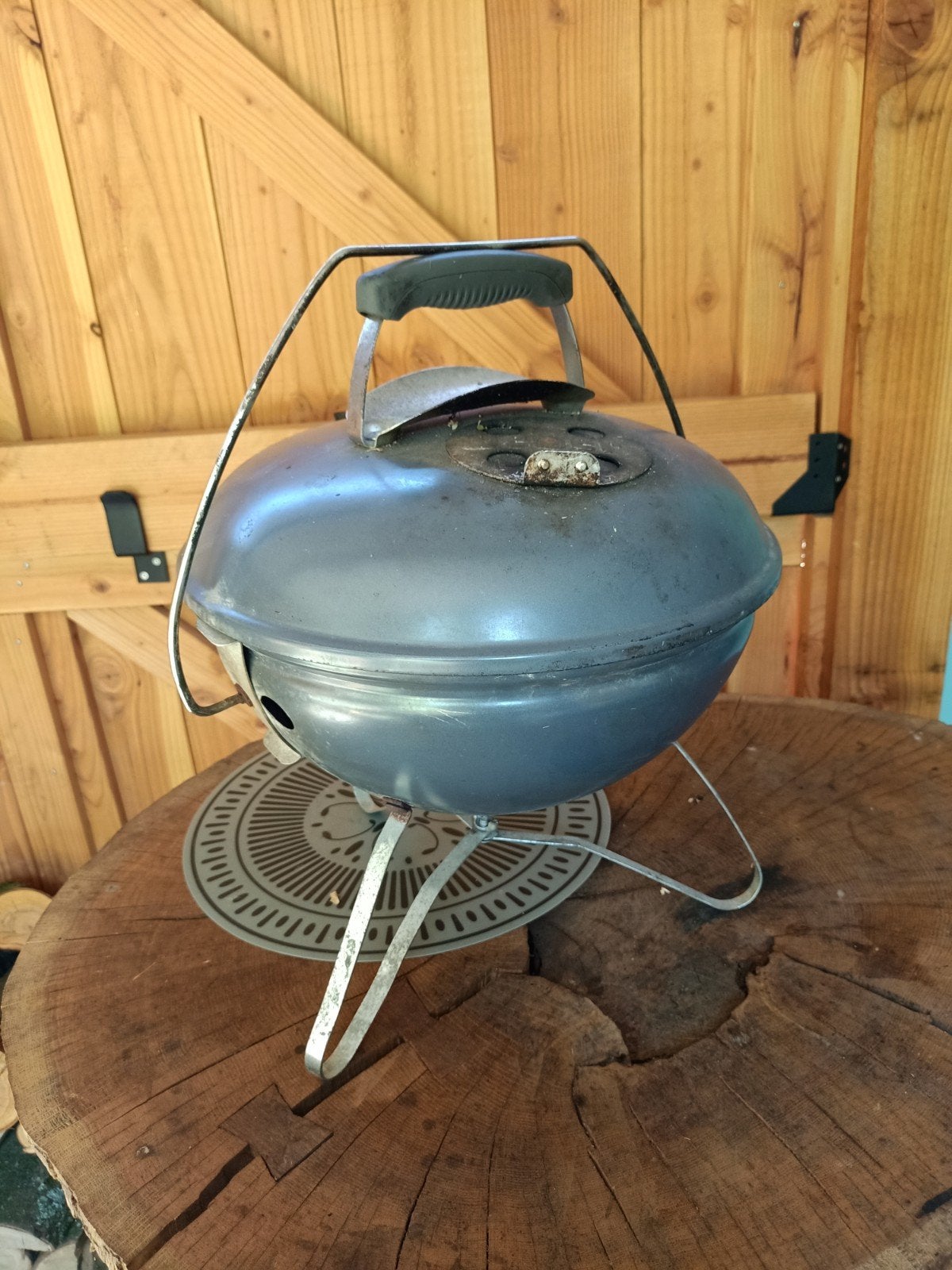 Kleine Weber BBQ - Ideaal voor onderweg of balkon, Ophalen, Gebruikt, Weber