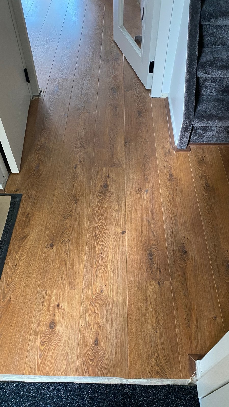 Gebruikt laminaat, donker eiken, Ophalen, Gebruikt, 50 tot 150 cm, 10 m² of meer