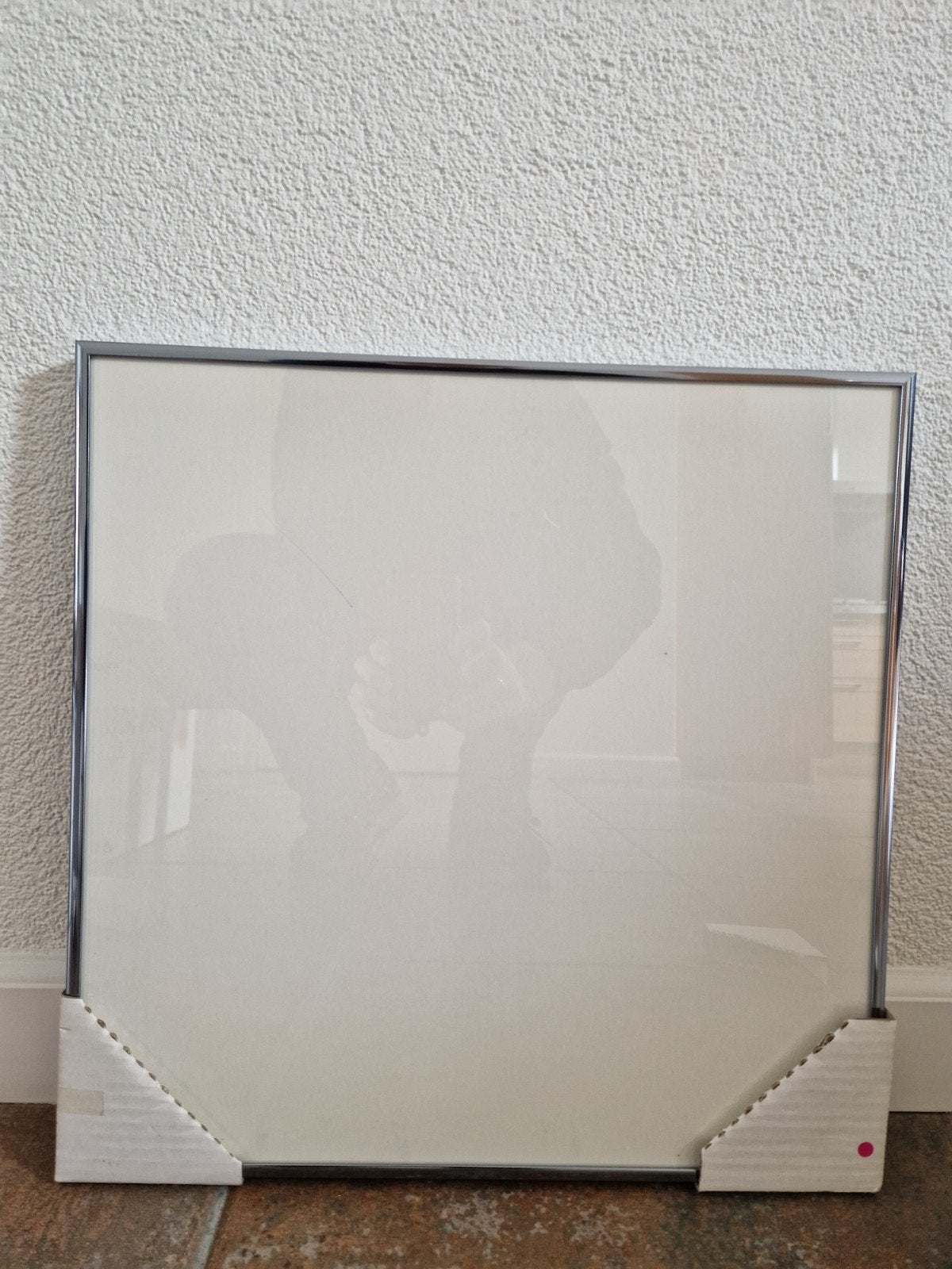 Nielssen blauwe aluminium lijst 40x40 incl glas, Ophalen, Zo goed als nieuw