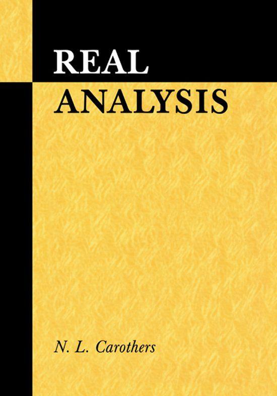 Real Analysis - Carothers, Verzenden, Beta, Gelezen, WO