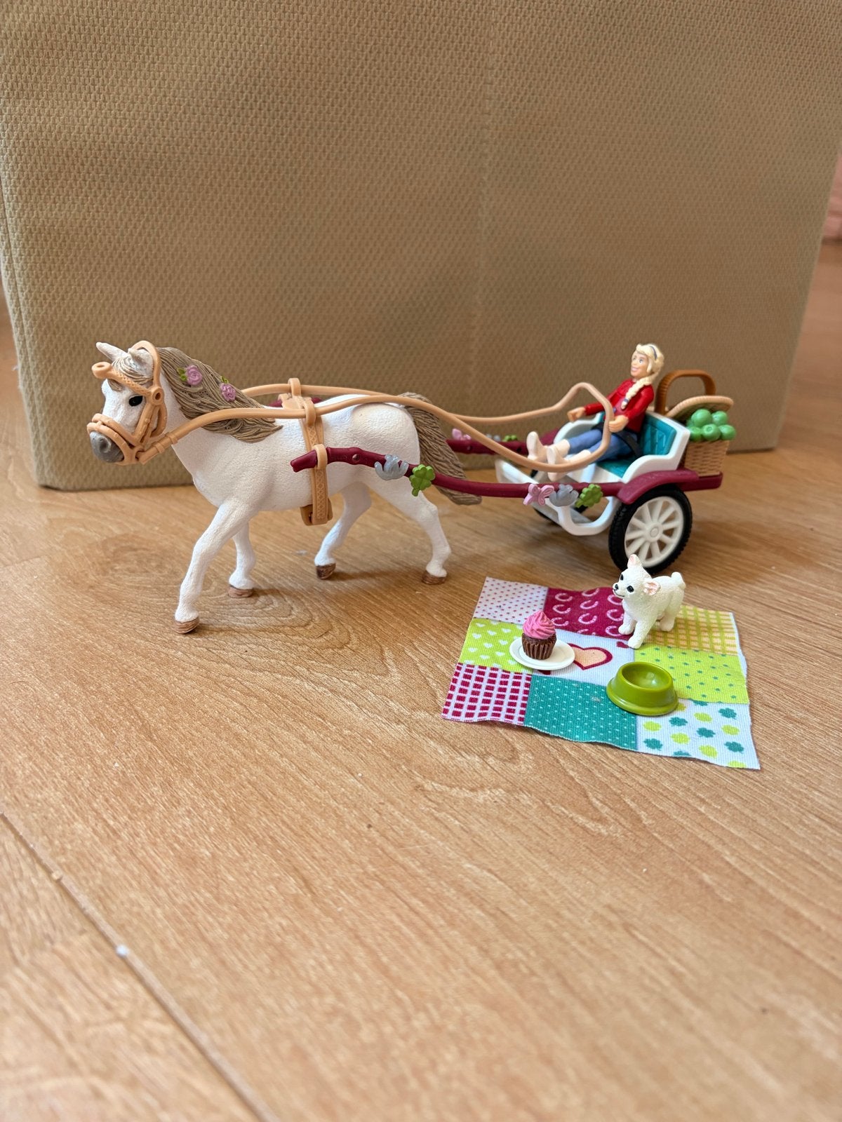Schleich paard met koets en picknickset, Ophalen, Zo goed als nieuw, Jongen of Meisje