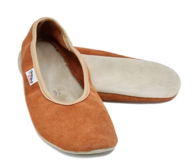 Ballerinas, gymnastic slippers, maat 39, Oma King, Bruin, Nieuw, Ballerina's