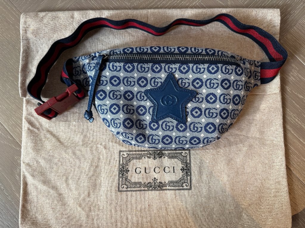 Gucci heuptasje in uitstekende staat, Ophalen of Verzenden, Zo goed als nieuw, Blauw, Overige typen