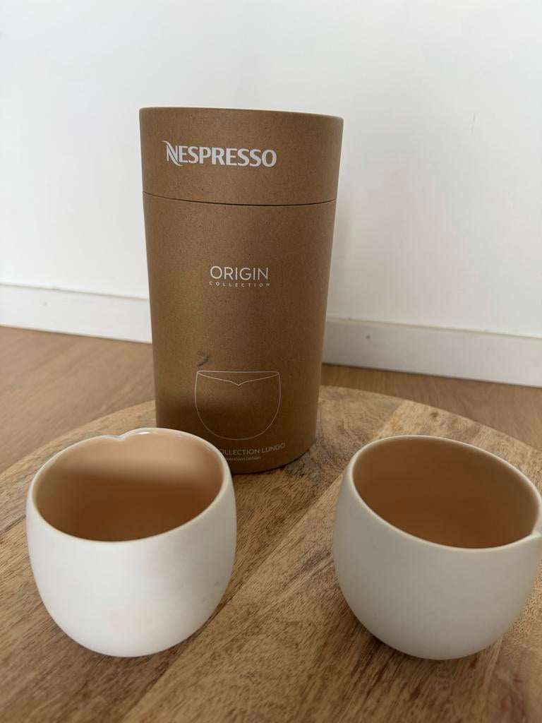 Nespresso Origin Collection Lungo Kopjes (2 stuks), Ophalen of Verzenden, Gebruikt
