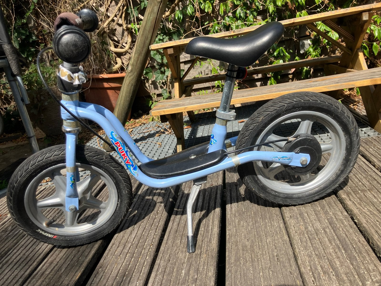Puky loopfiets blauw - Zo goed als nieuw, Fietsen en Brommers, Fietsen | Kinderfietsjes, Ophalen, Zo goed als nieuw, Terugtraprem