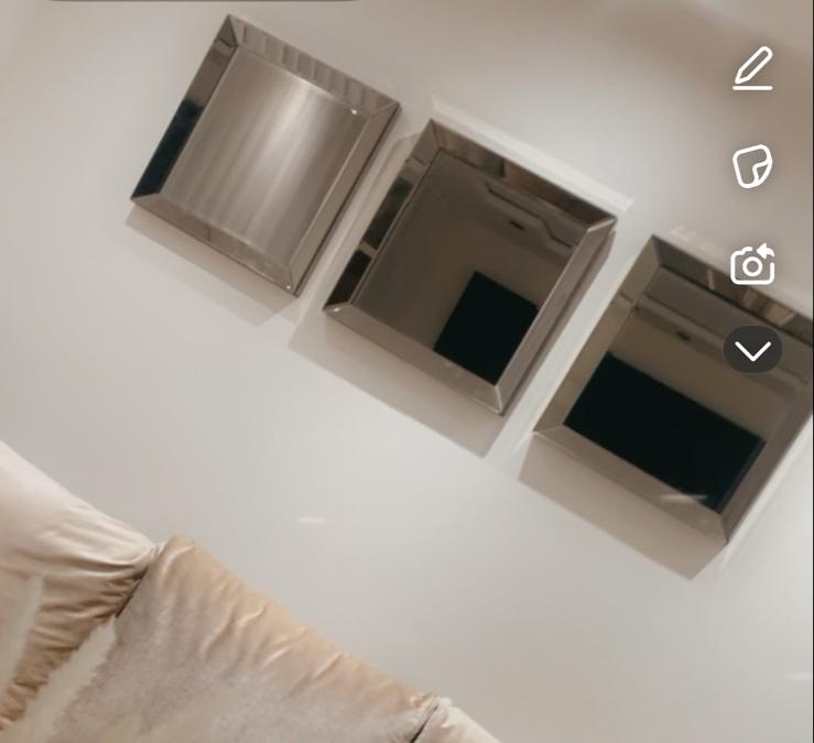 3 muur spiegels, Huis en Inrichting, Woonaccessoires | Spiegels, Minder dan 50 cm, Gebruikt, Ophalen of Verzenden, Minder dan 100 cm
