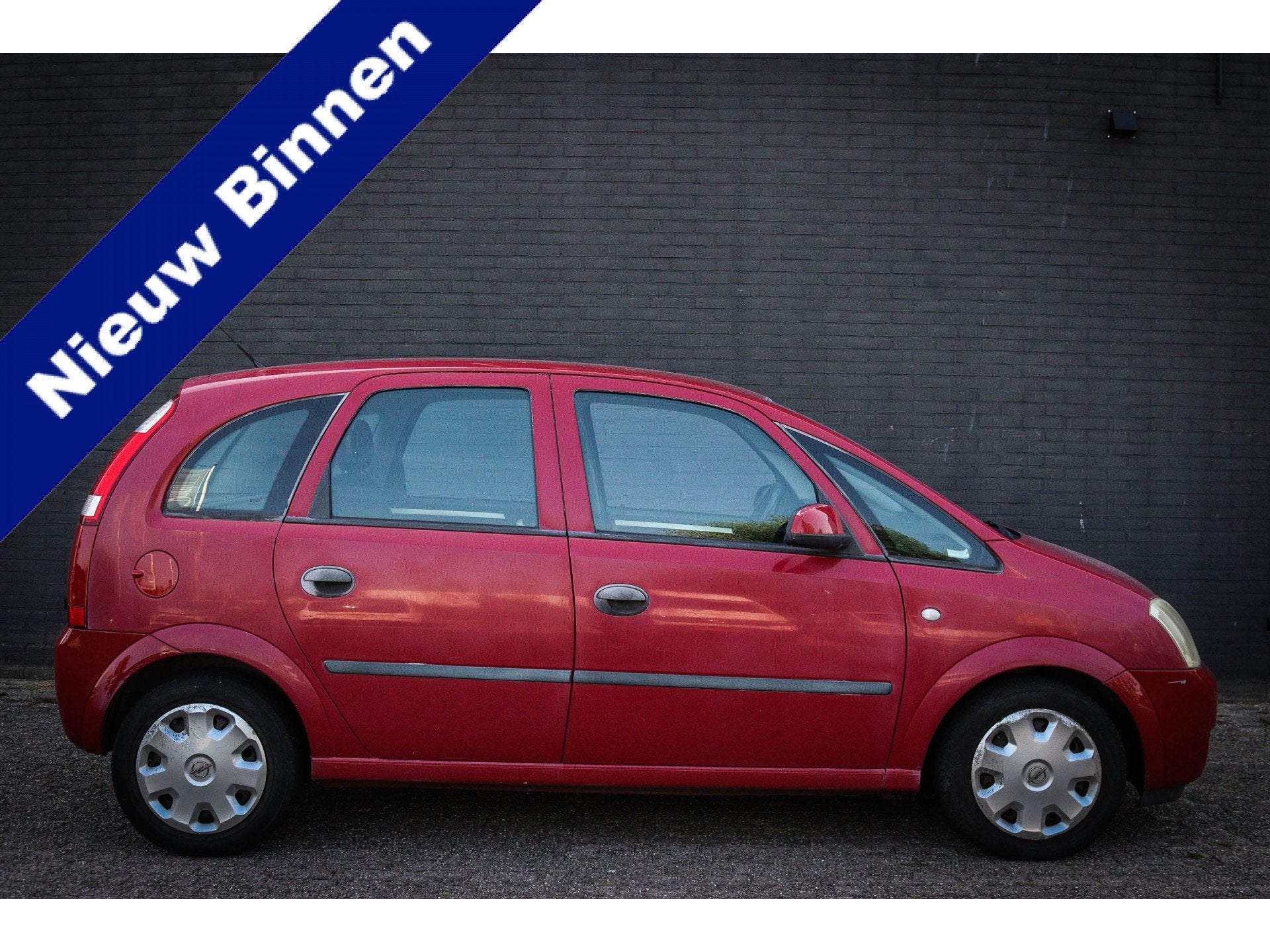 Opel Meriva 1.6 Enjoy Net binnen-Nu al te bezichtigen, Auto's, Stof, Gebruikt, Zwart, 4 cilinders