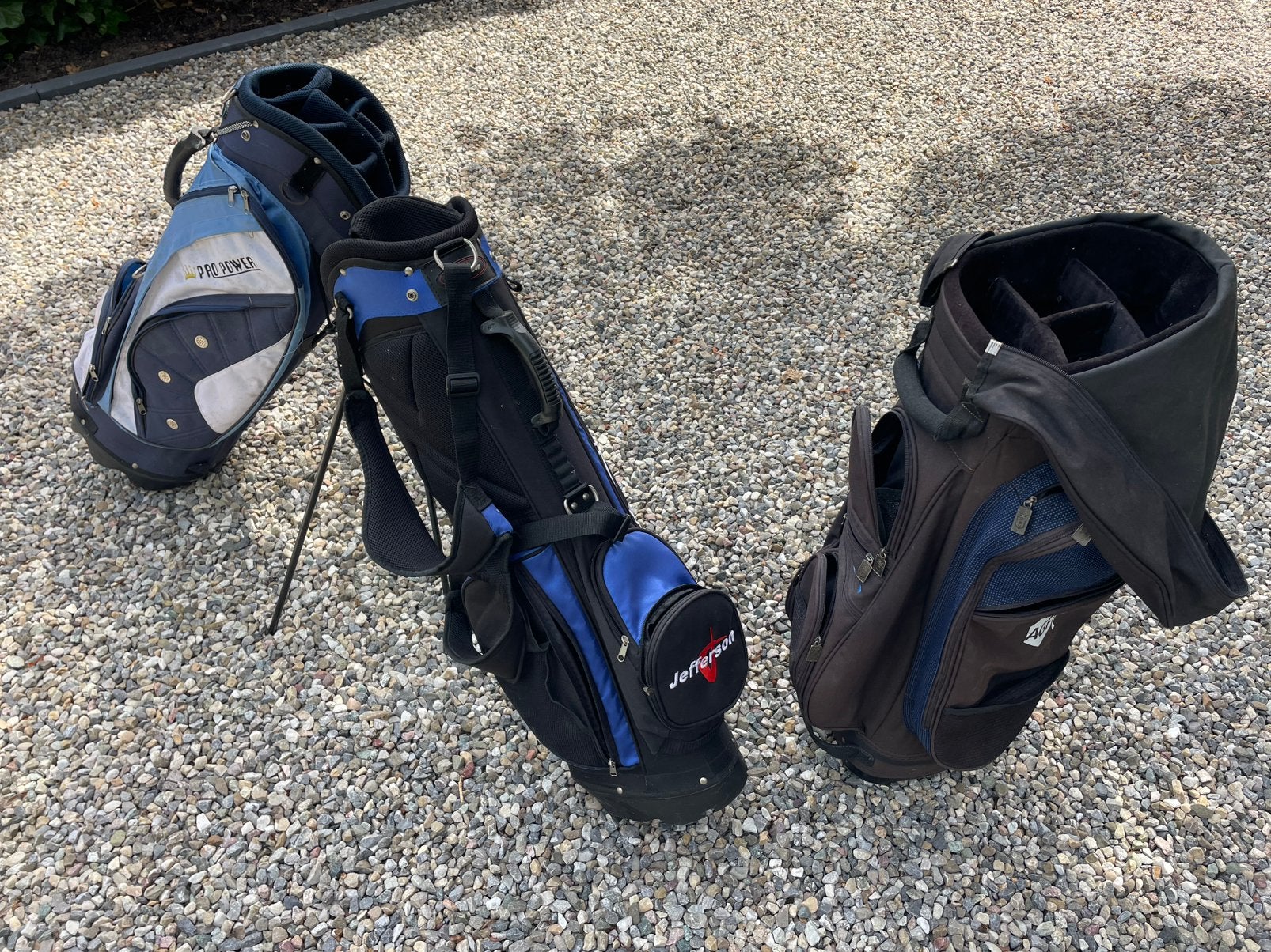 Golftassen 2x draagtas en 1 tas voor op de kar, Sport en Fitness, Ophalen, Gebruikt, Tas