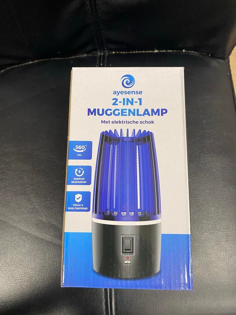 Ayesense 2-in-1 Muggenlamp met Elektrische Schok