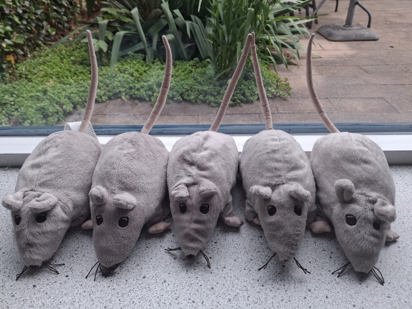Dikke Rat van IKEA Gosig Ratta grijs grijze muis velours, IKEA, Overige typen, Grijs, Ophalen of Verzenden
