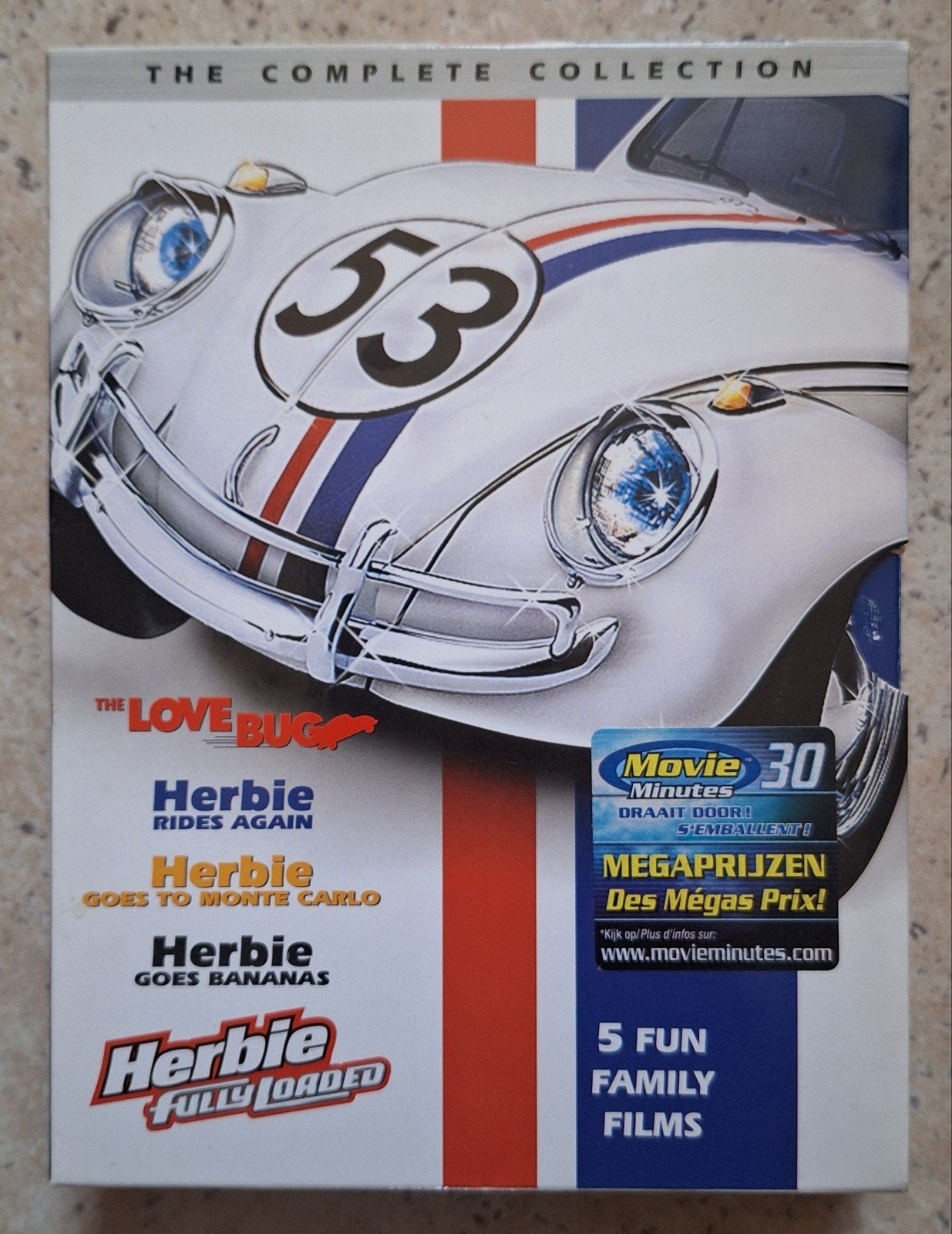 Herbie The Complete Collection - 5 films op DVD, Alle leeftijden, Nederlands, Ophalen of Verzenden, Zo goed als nieuw