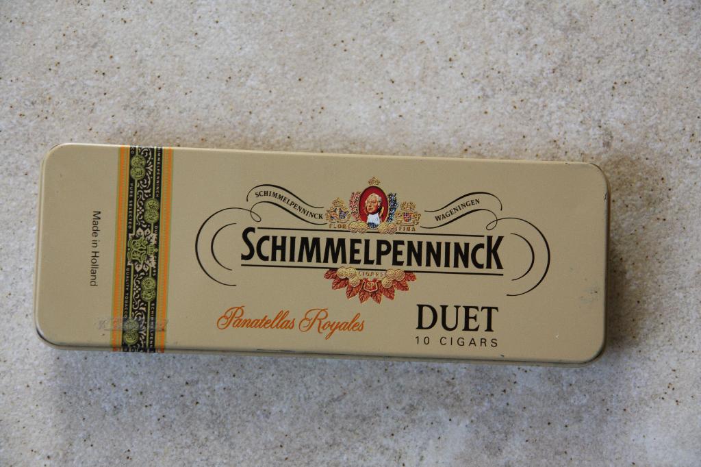Vintage Schimmelpenninck Duet sigarenblik., Ophalen of Verzenden, Gebruikt, Overige, Overige merken