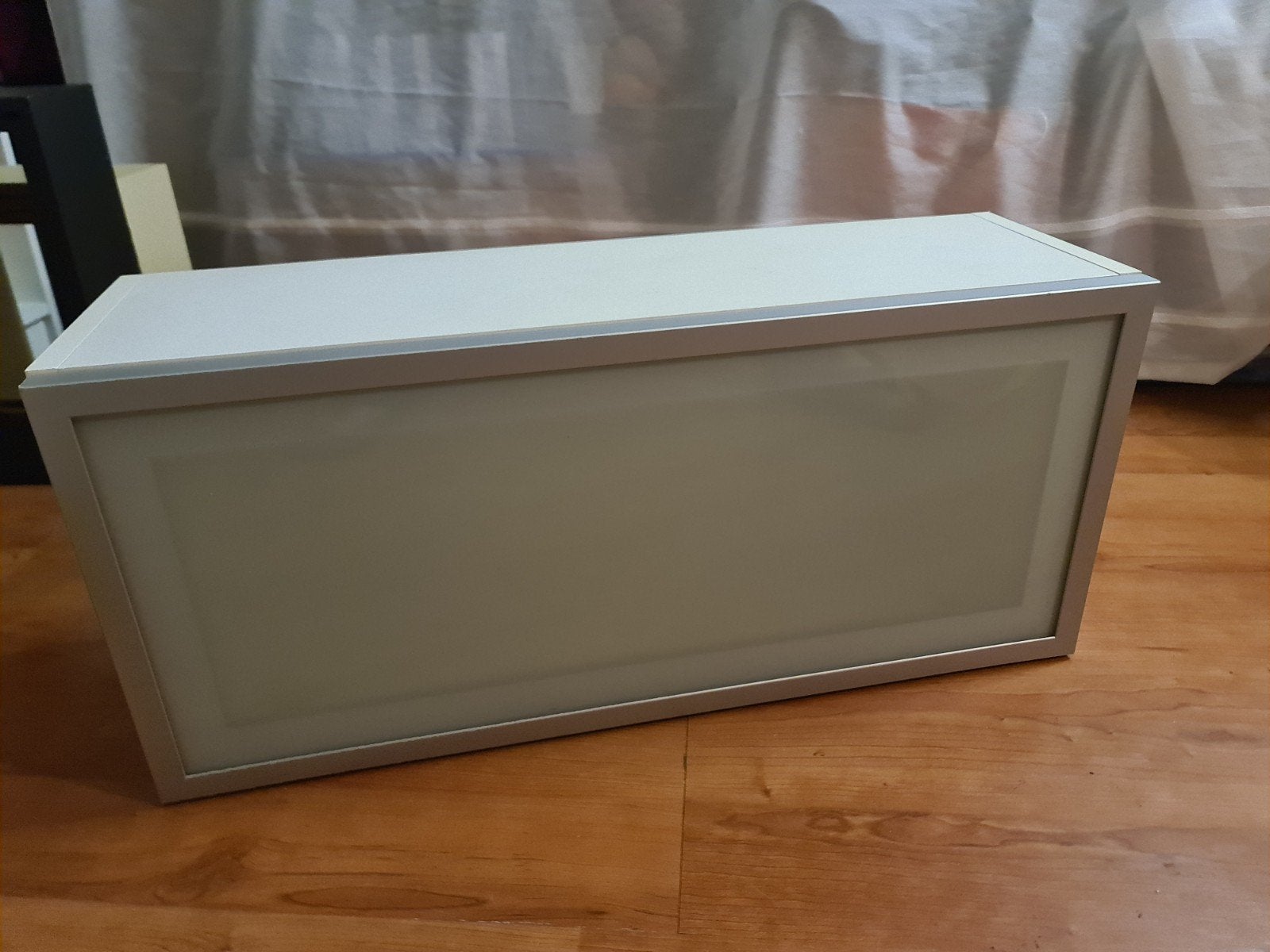Ikea witte kastje met glazen deur, Ophalen, Minder dan 50 cm, 50 tot 100 cm, Zo goed als nieuw
