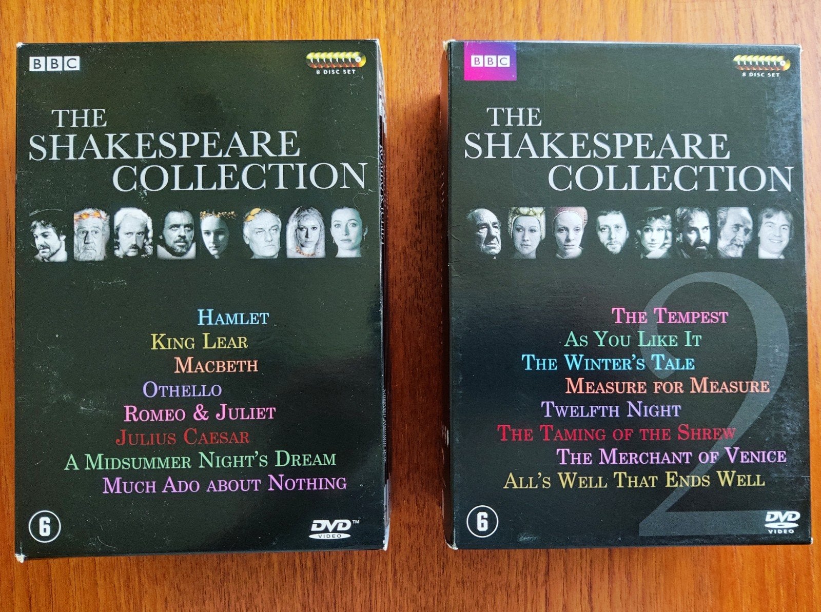 The Shakespeare Collection - BBC DVD set 1 en 2, Gebruikt, Ophalen of Verzenden, Vanaf 6 jaar, Boxset