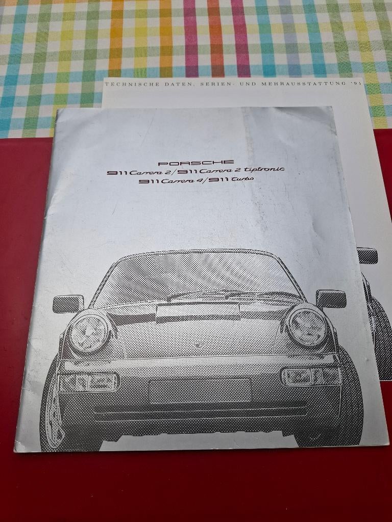 Porsche 911 Typ 964 - Duitse folder 8/1990, Gelezen, Porsche, Verzenden, Porsche AG