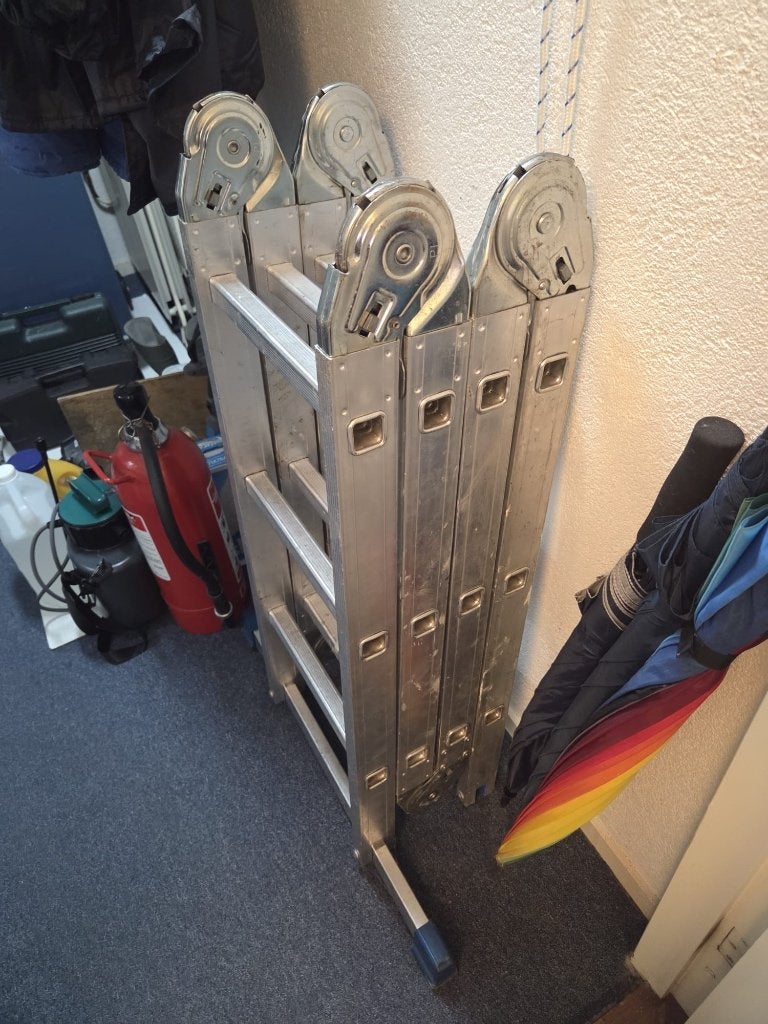 Ladder opvouwbaar, Doe-het-zelf en Verbouw, Ladders en Trappen, Ophalen, Gebruikt, Ladder, Opvouwbaar of Inschuifbaar
