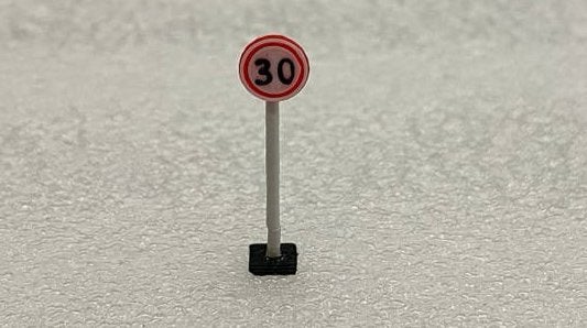 30km/h verkeersbord HO 1:87, Ophalen of Verzenden, Nieuw, 1:50 tot 1:144