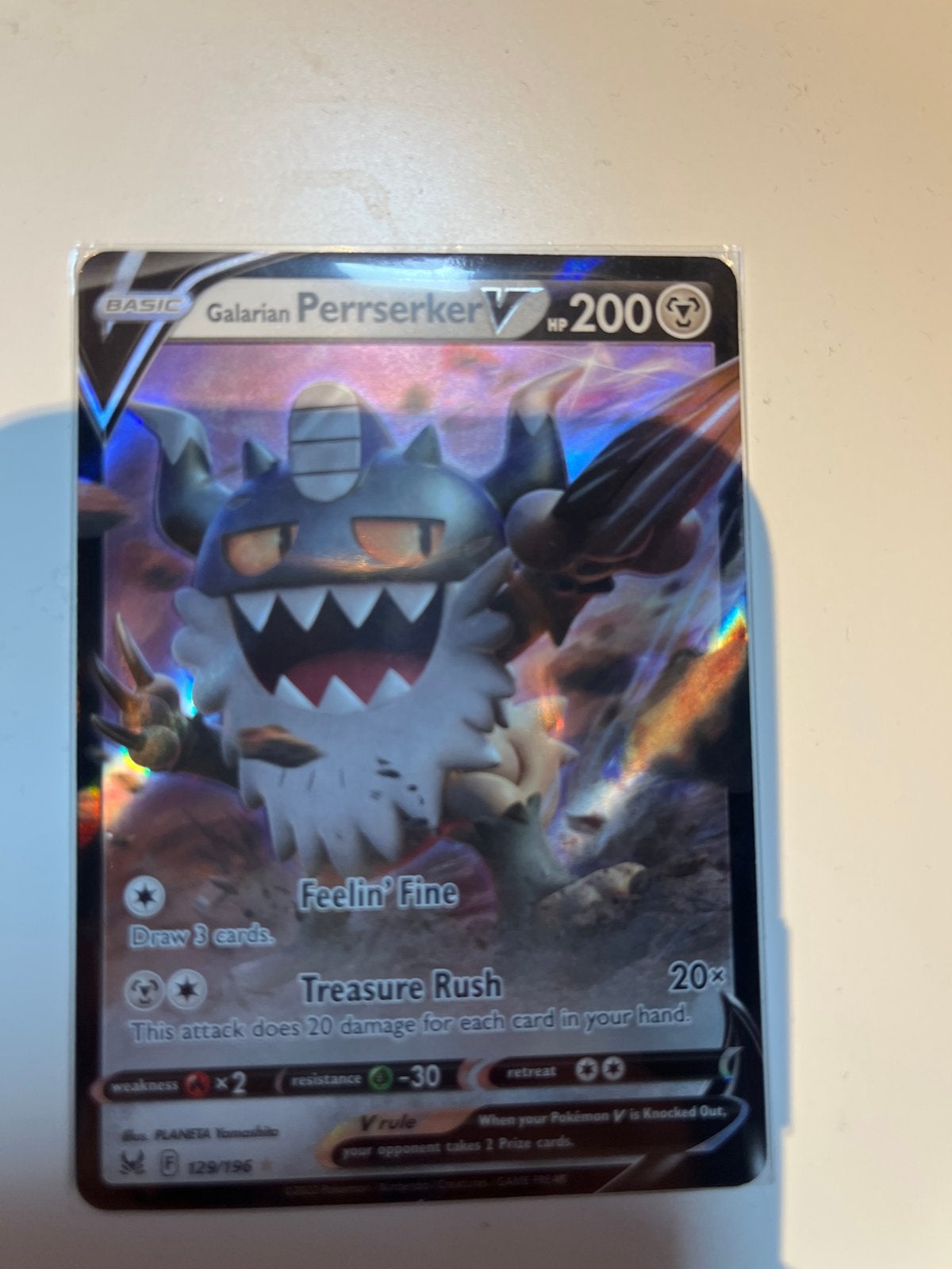 Pokémon kaarten V met sleeves, Ophalen, Zo goed als nieuw, Meerdere kaarten