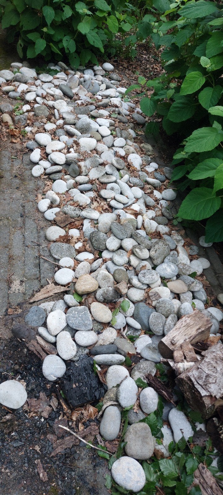 Decoratieve kiezelstenen voor tuin, Tuin en Terras, Grind, Keien en Split, Ophalen, Overige materialen, Gebruikt, Kei