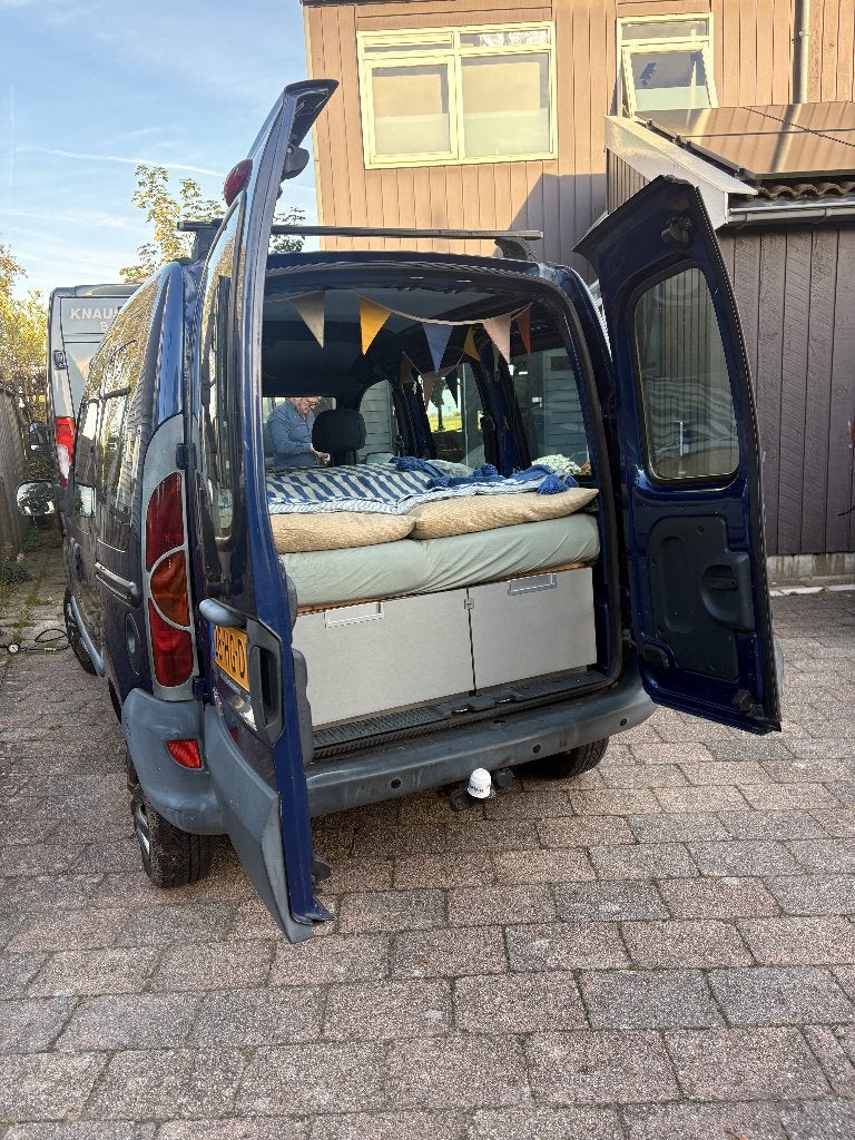 Renault Kangoo mini-camper | Airco | APK mei 2027, Auto's, Stof, 4 cilinders, 49 €/maand, Origineel Nederlands