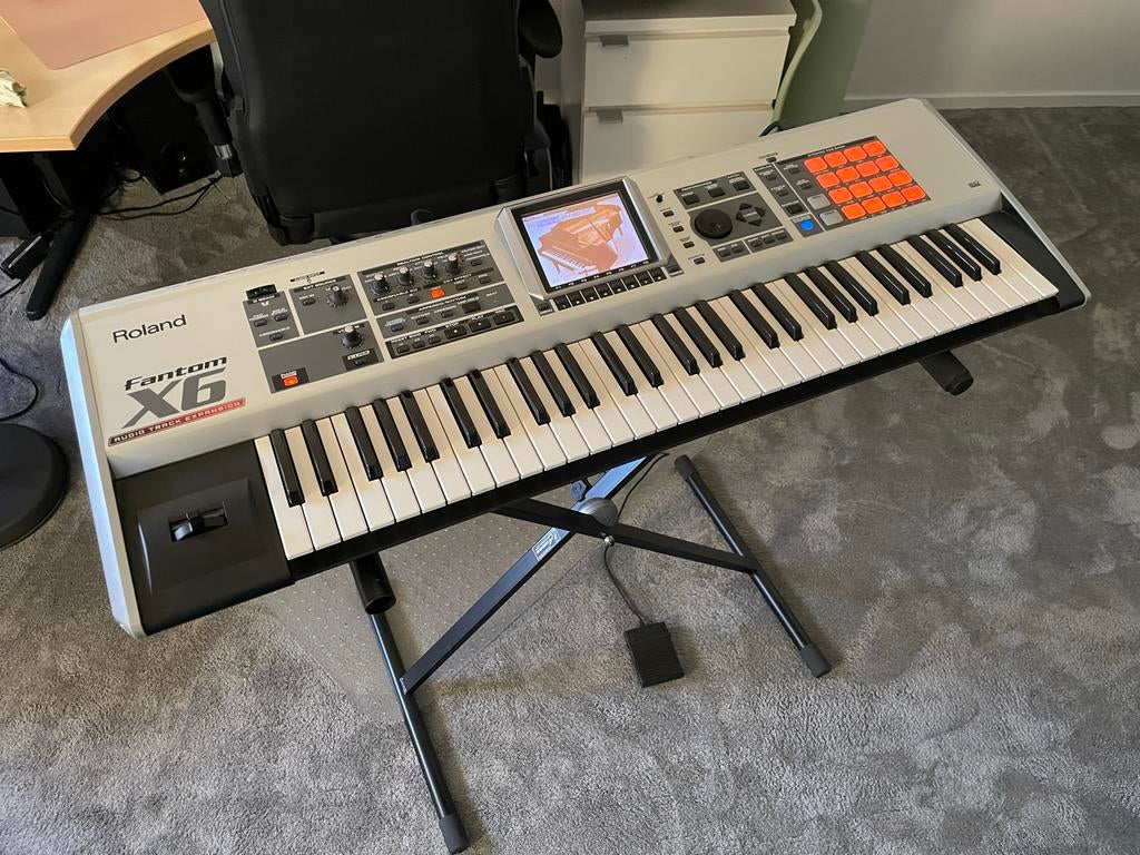 Roland Fantom X6 Synthesizer Workstation, Ophalen, Roland, Aanslaggevoelig, 61 toetsen