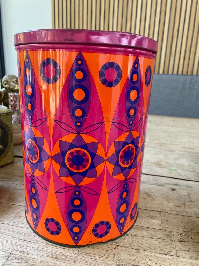 Vintage Tomado voorraadbus - Oranje/Roze/Paars, Ophalen of Verzenden, Gebruikt, Overige