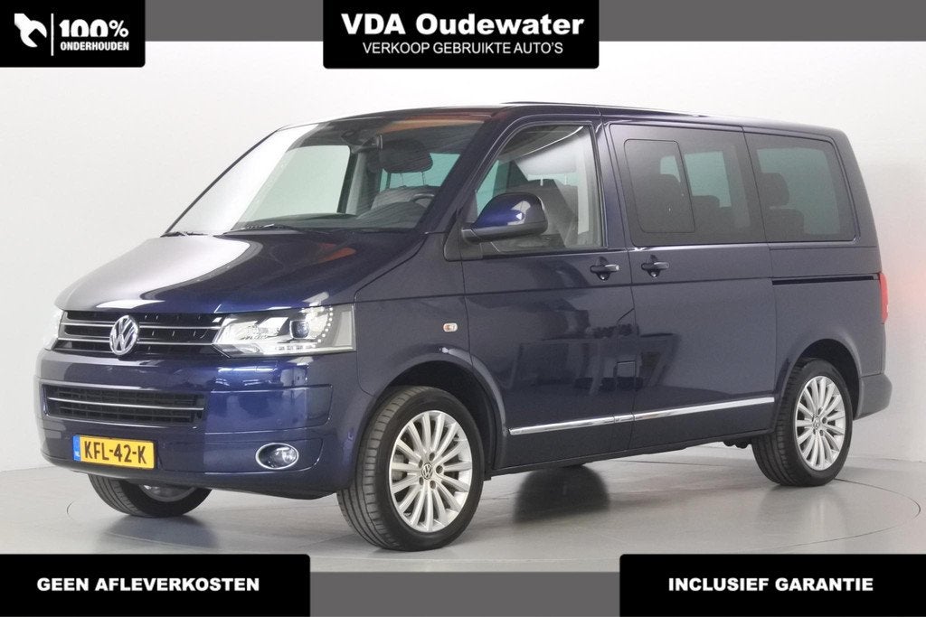 Volkswagen Transporter Multivan 2.0 TSi Highline 7zit Xenon, Auto's, Volkswagen, Euro 5, Gebruikt, 1984 cc, Blauw