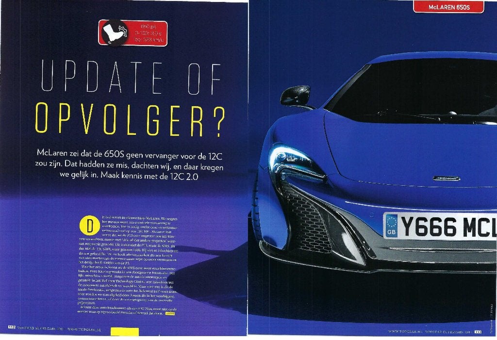 McLaren 650S Coupe / Spider ? Eerst 15x autotest lezen, Ophalen, Gelezen