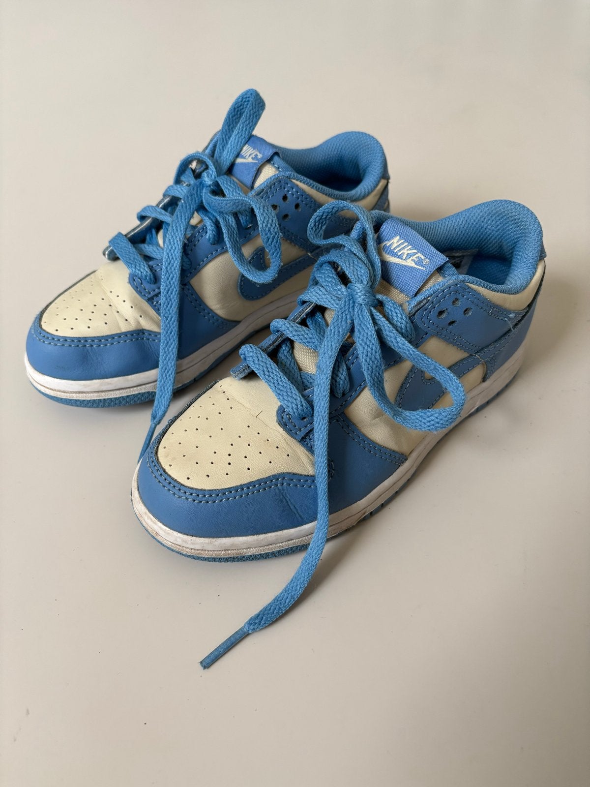 Nike Dunk Low UNC sneakers 31 1/2  voor kinderen, Ophalen of Verzenden, Gebruikt, Jongen of Meisje, Schoenen