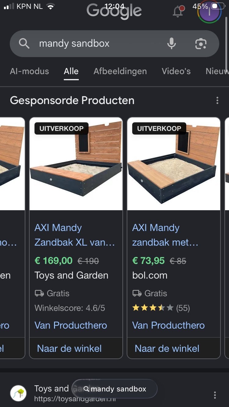 Zandbak nieuw, Ophalen, Nieuw, Minder dan 180 cm, Palen