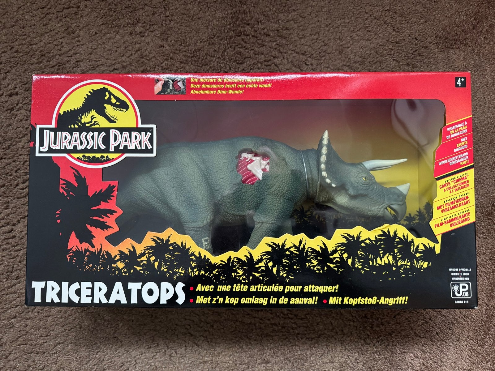 Jurassic Park Triceratops Actiefiguur - Nieuw in Doos, Kinderen en Baby's, Ophalen of Verzenden, Nieuw