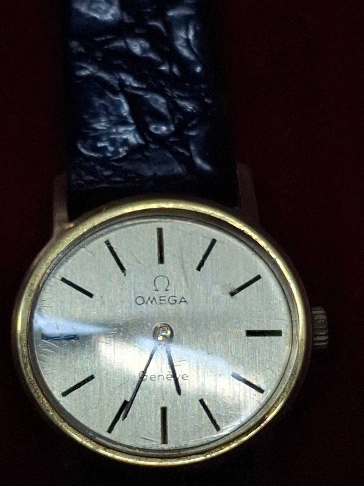 Vintage Omega Genève Dameshorloge - Verguld met Bandje, Ophalen of Verzenden