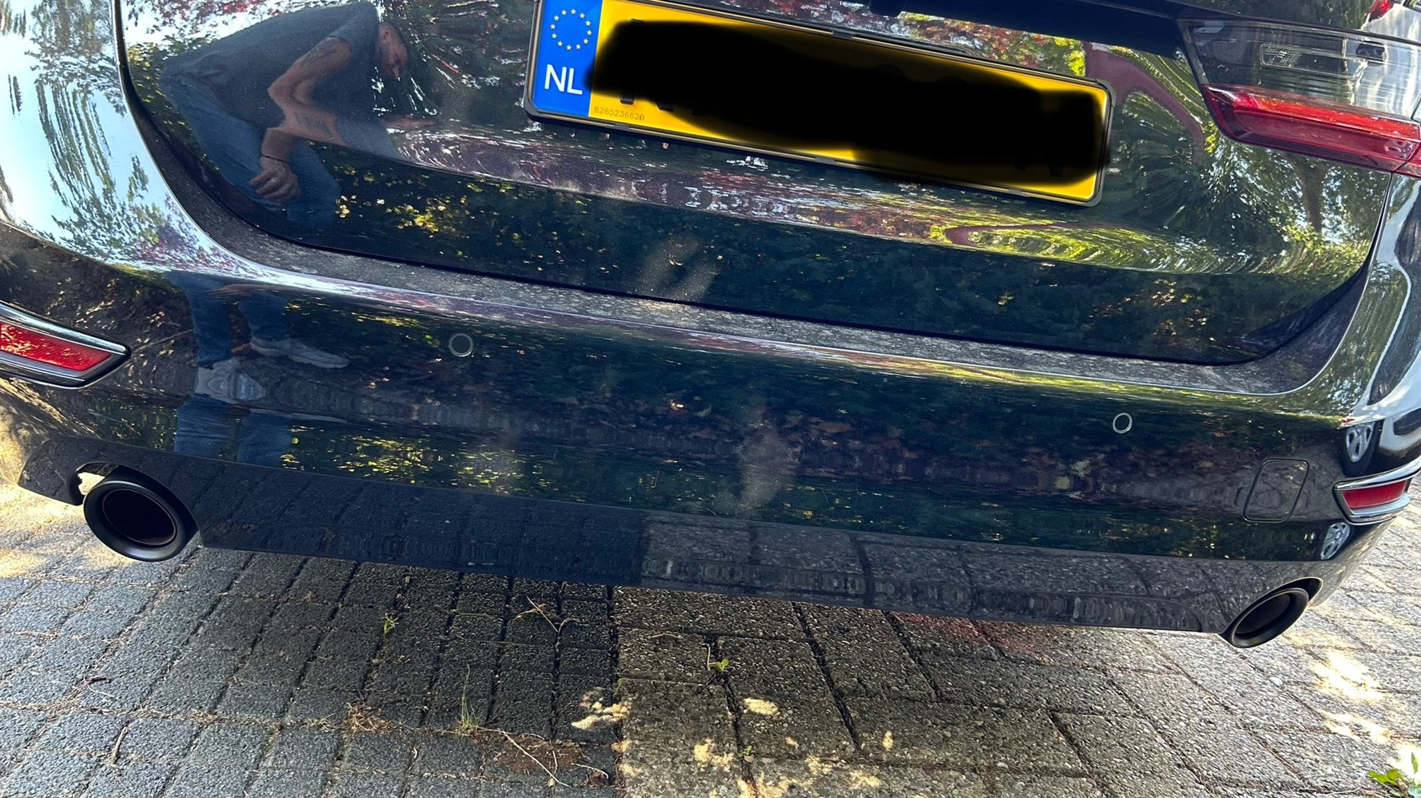 BMW 3-serie Achter bumper Zwart pdc, Ophalen, Gebruikt, Achter, Bumper