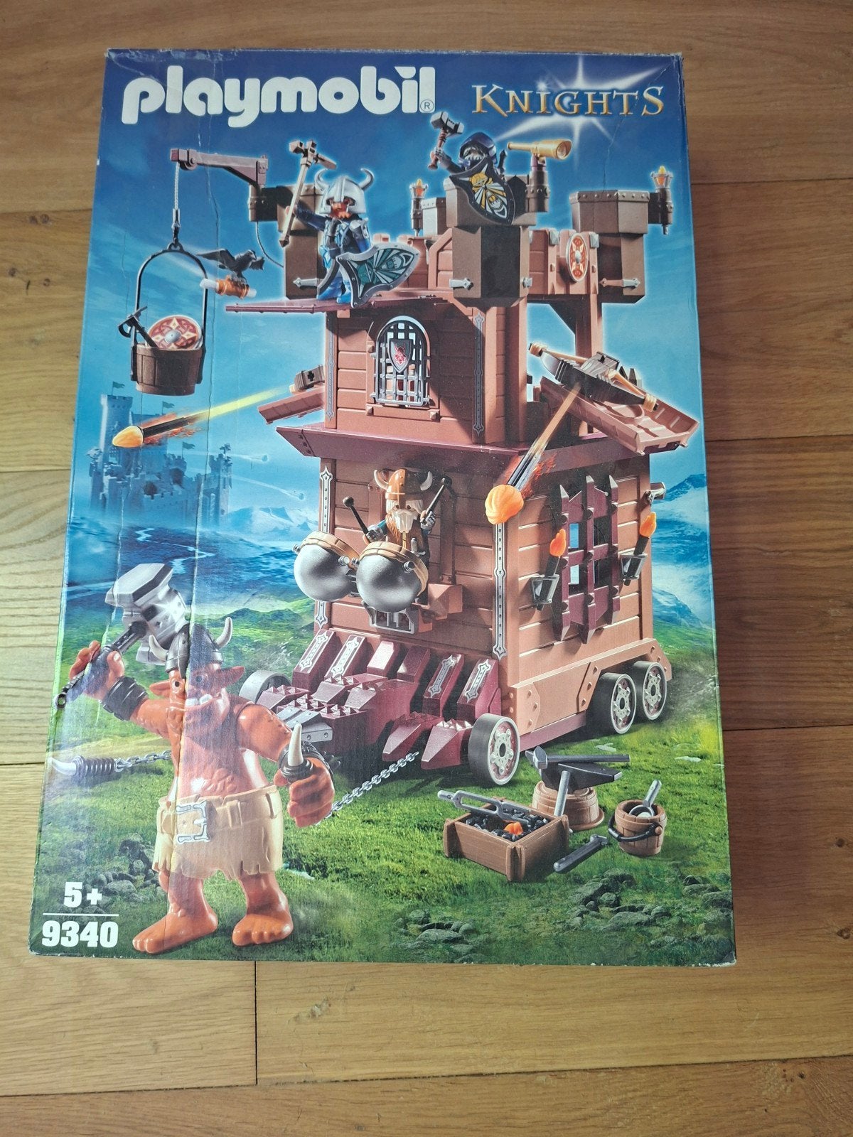 Playmobil Knights 9340 Reuzentrol met Dwergenkatapult, Ophalen of Verzenden, Zo goed als nieuw