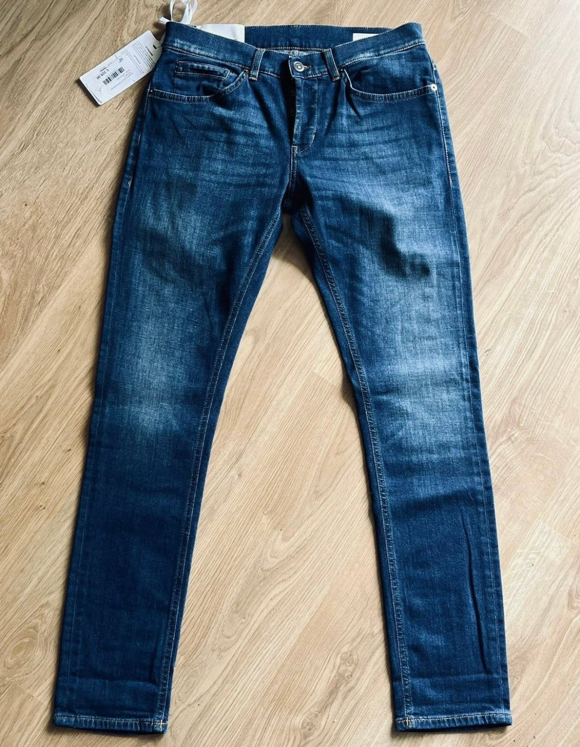 Dondup skinny jeans met stretch, maat 32, nieuw, wvp €225,00, Kleding | Heren, Spijkerbroeken en Jeans, Blauw, Nieuw, W32 (confectie 46) of kleiner
