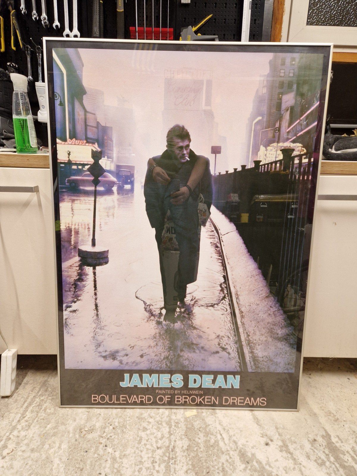 Poster James Dean - Boulevard of broken dreams, Ophalen, Met lijst, A1 t/m A3, Film en Tv