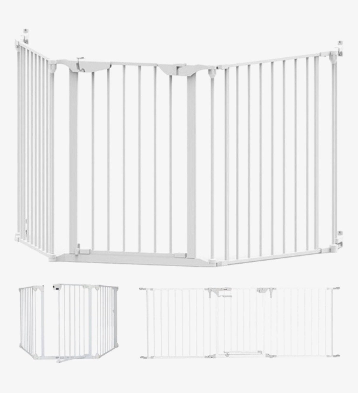 NOMA Veiligheidshekje 3 Panelen Wit - 64-197,5cm breed, Kinderen en Baby's, Ophalen, Overige typen, Zo goed als nieuw, 115 cm of meer