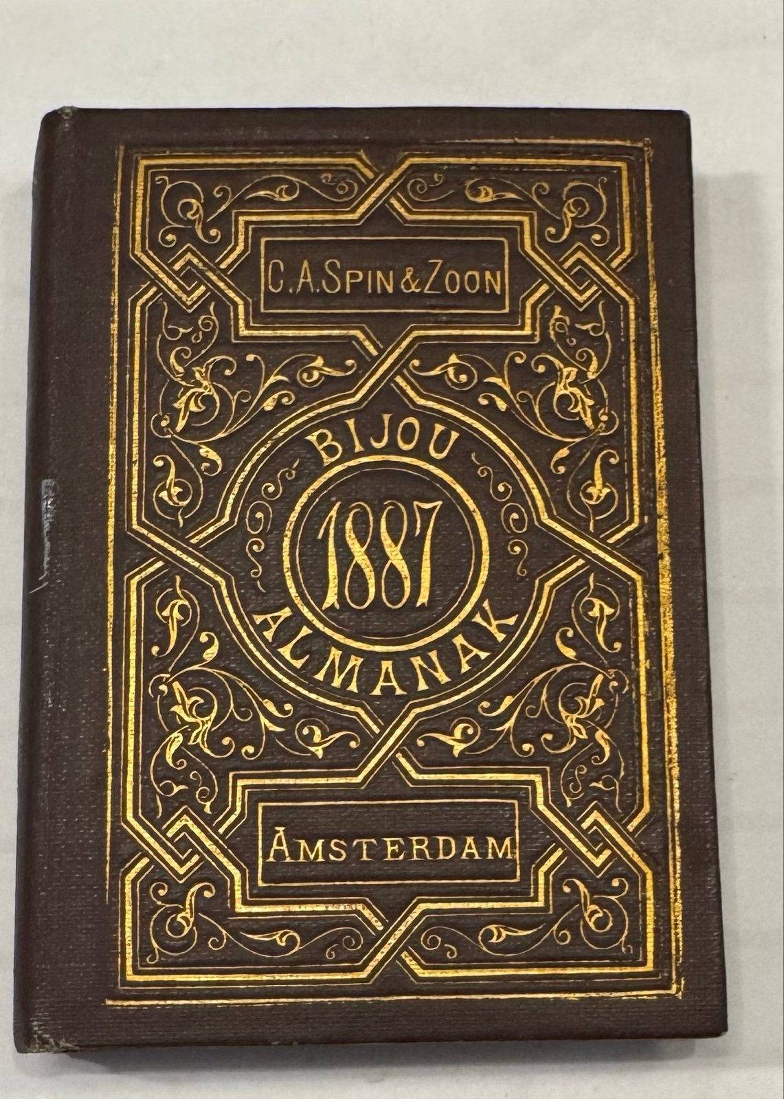 Bijou Almanak 1887 - C.A. Spin & Zoon Amsterdam, Antiek en Kunst, Ophalen of Verzenden