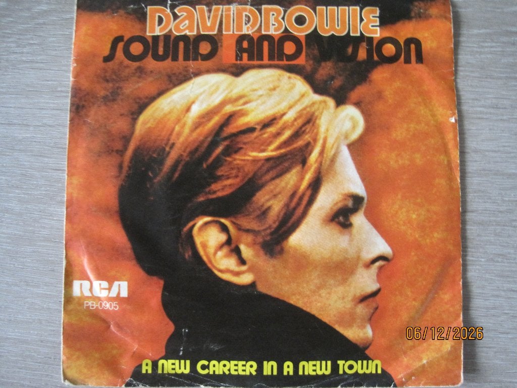 David Bowie  -  Sound and vision, Cd's en Dvd's, Gebruikt, Fotohoes, 7 inch, Ophalen of Verzenden